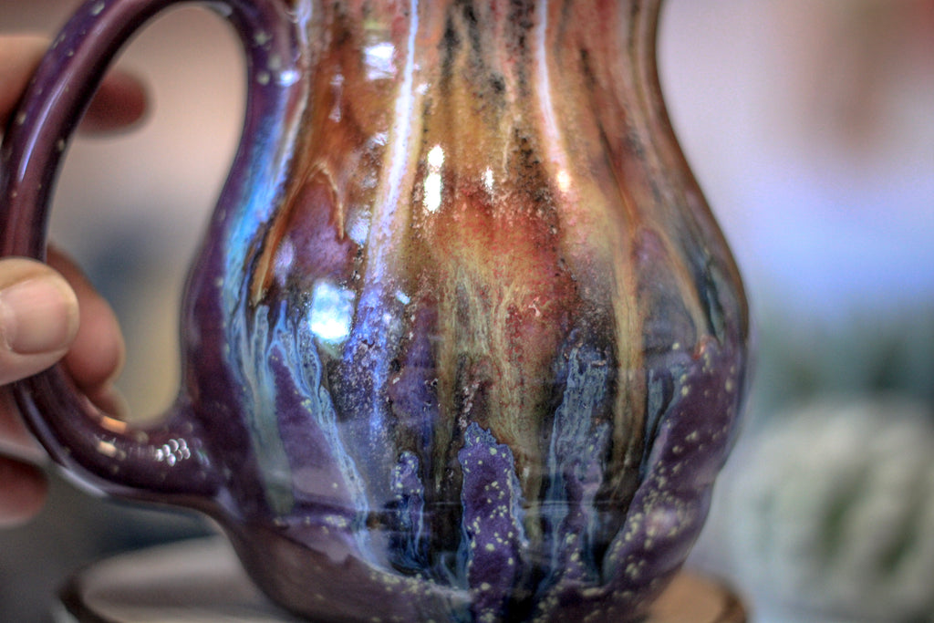 08-B Coral Mountain Meadow Gourd Acorn Mug - TOP SHELF, 22 oz.