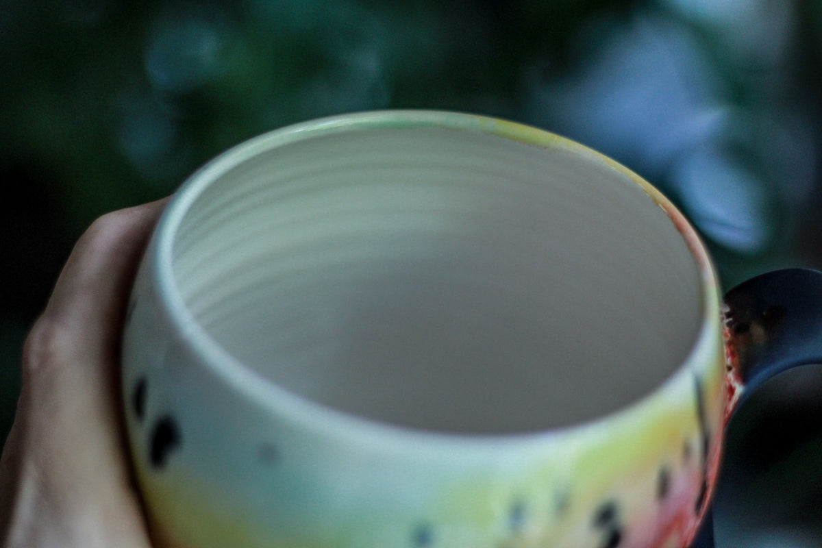 08-C Rainbow Squat Gourd Mug, 24 oz.