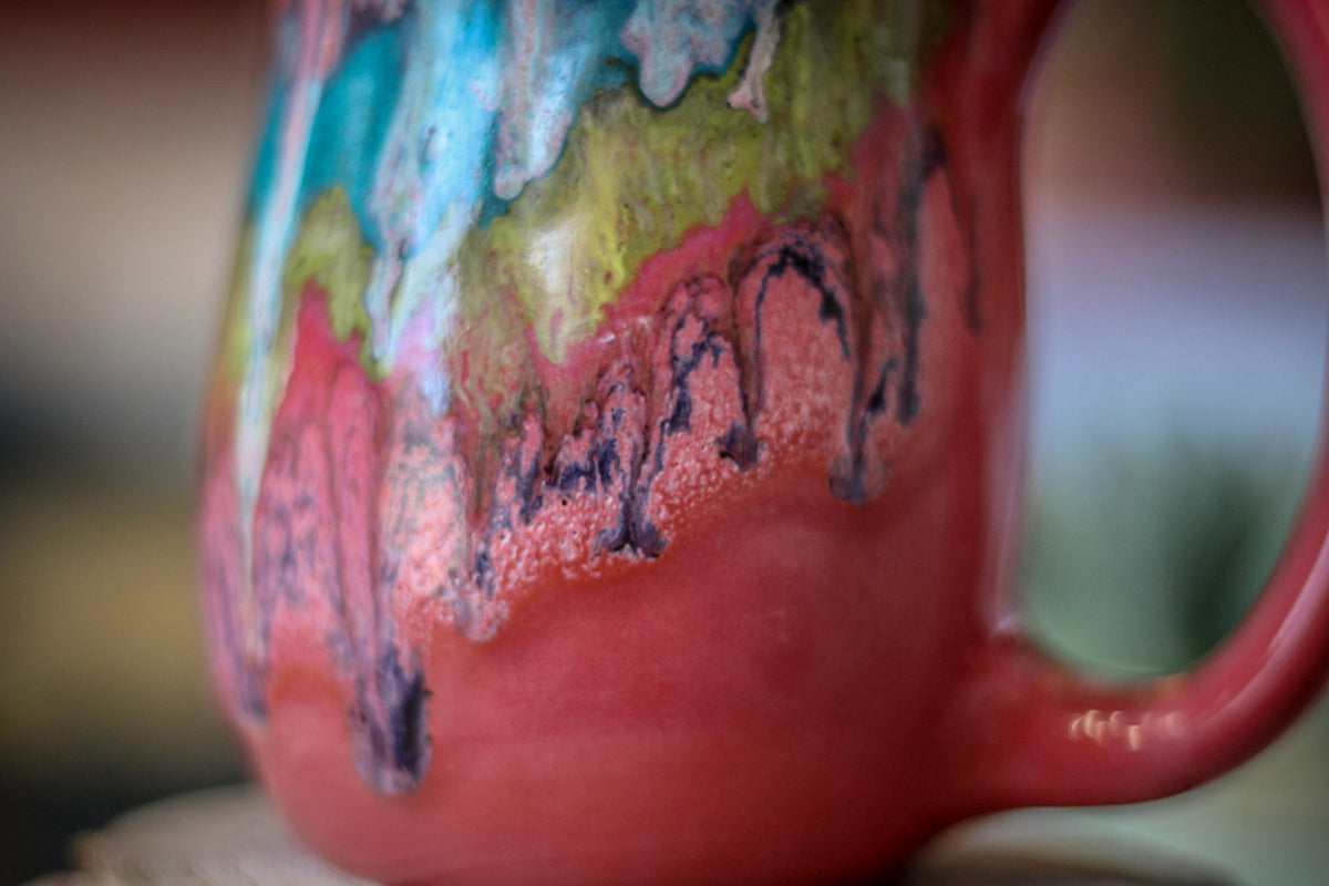07-C Coral Grotto Notched Gourd Mug, 17 oz.