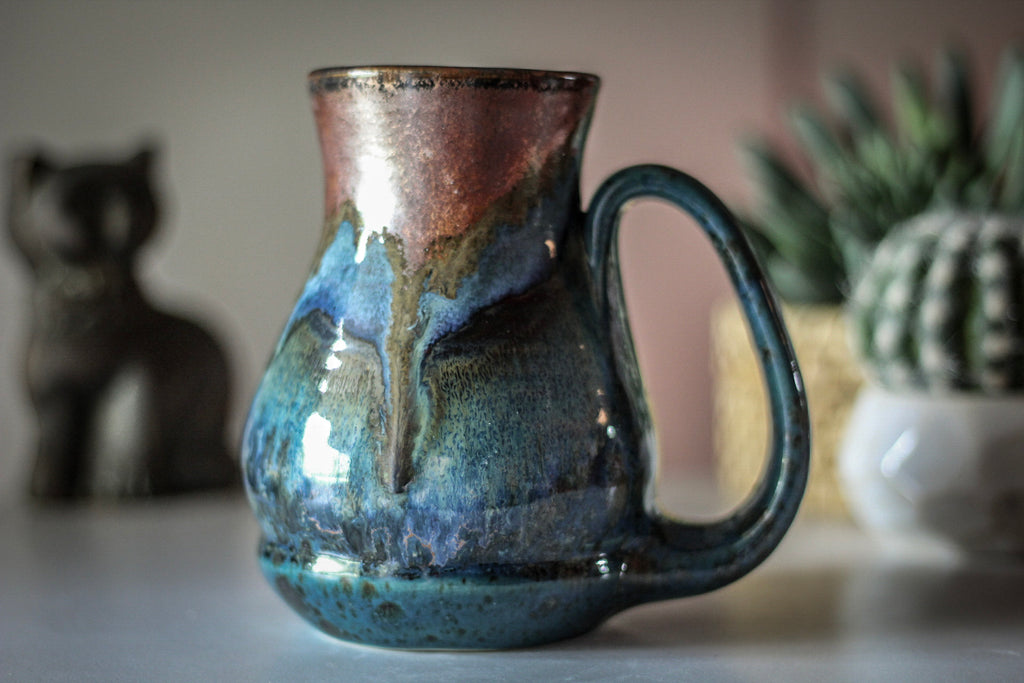 11-B Copper Agate Barely Flared Acorn Mug - TOP SHELF, 19 oz.