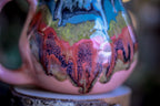 07-B Pink Rainbow Grotto Flared Mug, 22 oz.