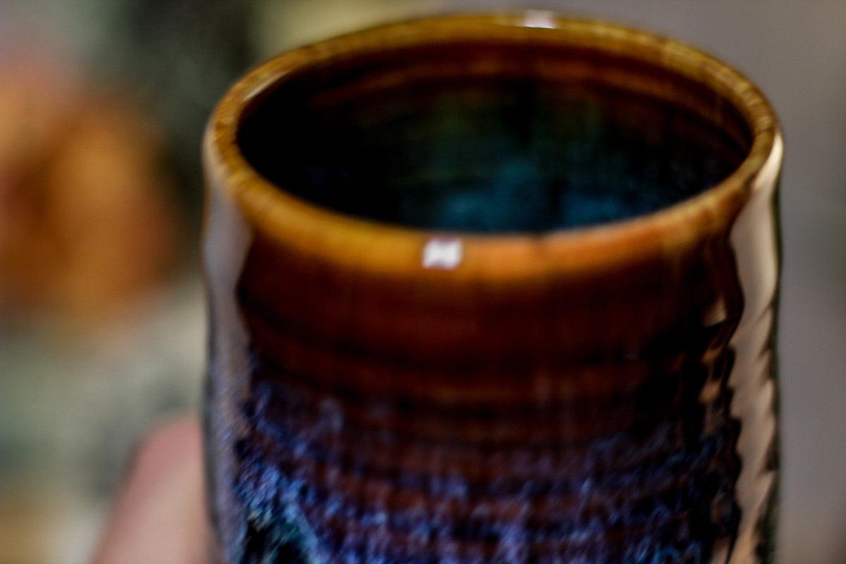 04-D Electric Wave Textured Mug, 16 oz