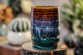 08-D Electric Wave Textured Cup, 9 oz