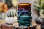 08-D Electric Wave Textured Cup, 9 oz