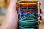 08-D Electric Wave Textured Cup, 9 oz