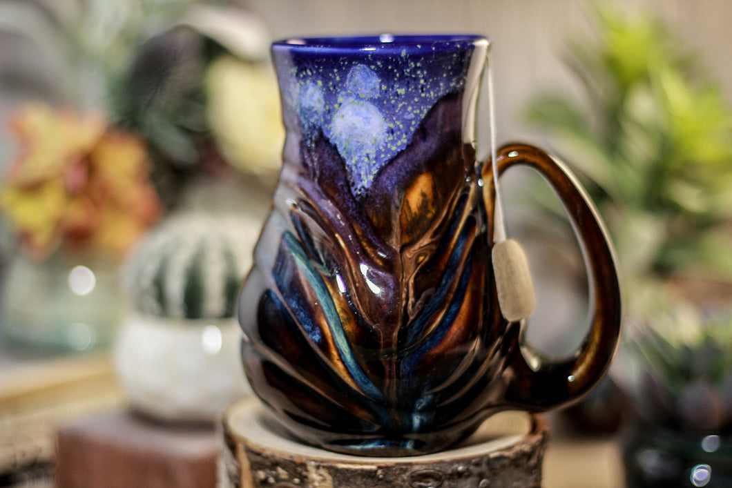 23-A Starry Night Barely Flared Notched Mug - MISFIT, 18 oz. - 30% off