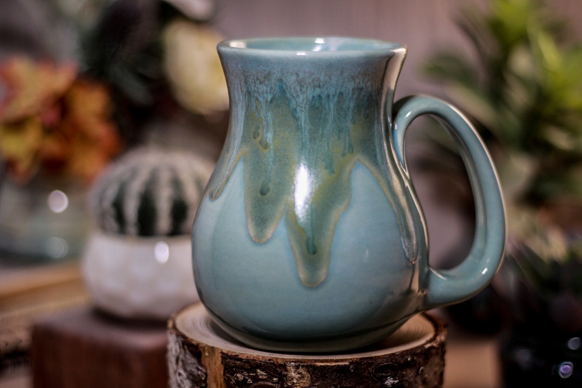 28-E Atlantean Jade Barely Flared Mug, 16 oz
