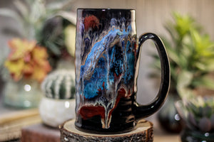 38-A Cosmic Grotto Textured Stein, 16 oz