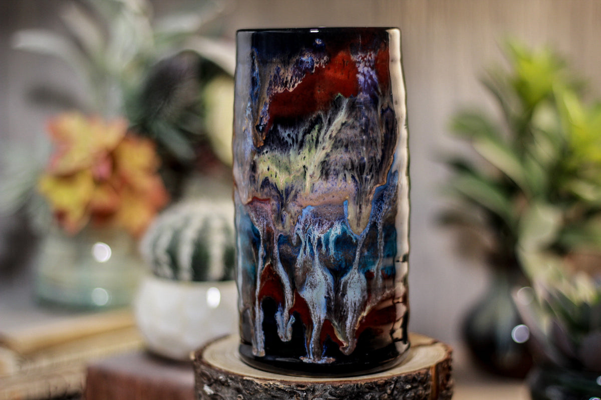 38-A Cosmic Grotto Textured Stein, 16 oz