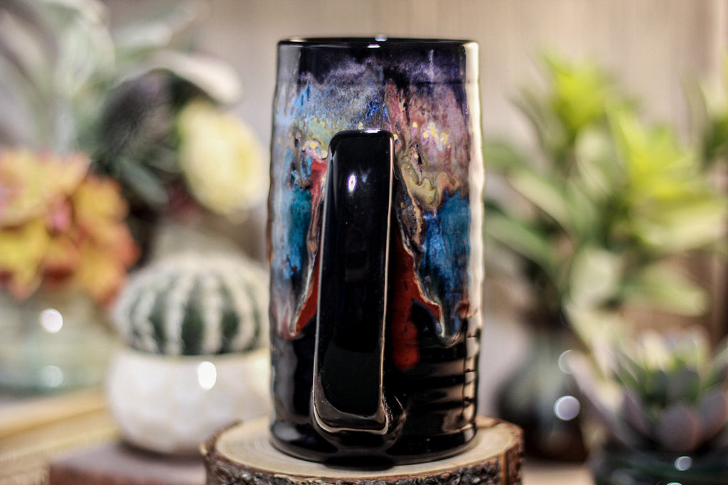 38-A Cosmic Grotto Textured Stein, 16 oz