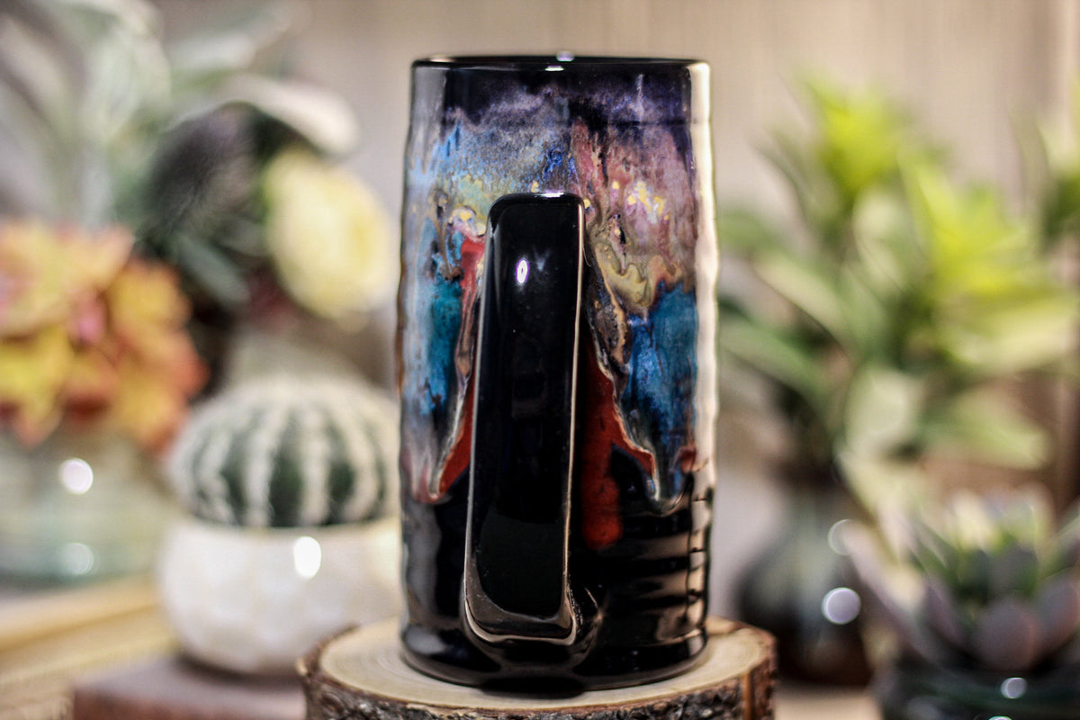 38-A Cosmic Grotto Textured Stein, 16 oz