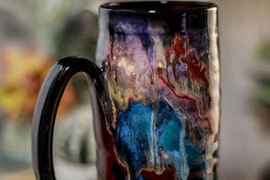 38-A Cosmic Grotto Textured Stein, 16 oz