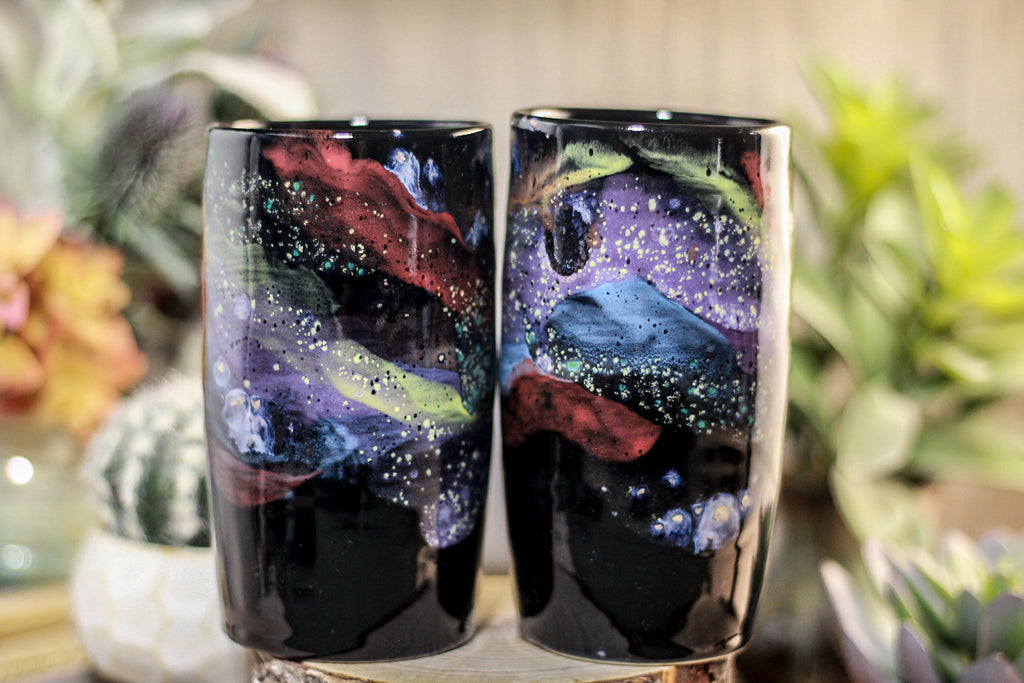 39-A Cosmic Rainbow Cup Set, 12 oz.