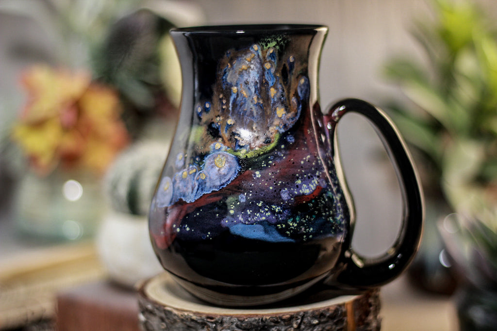 42-A Cosmic Rainbow Barely Flared Mug, 17 oz.