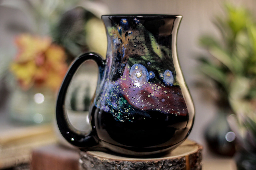 42-A Cosmic Rainbow Barely Flared Mug, 17 oz.