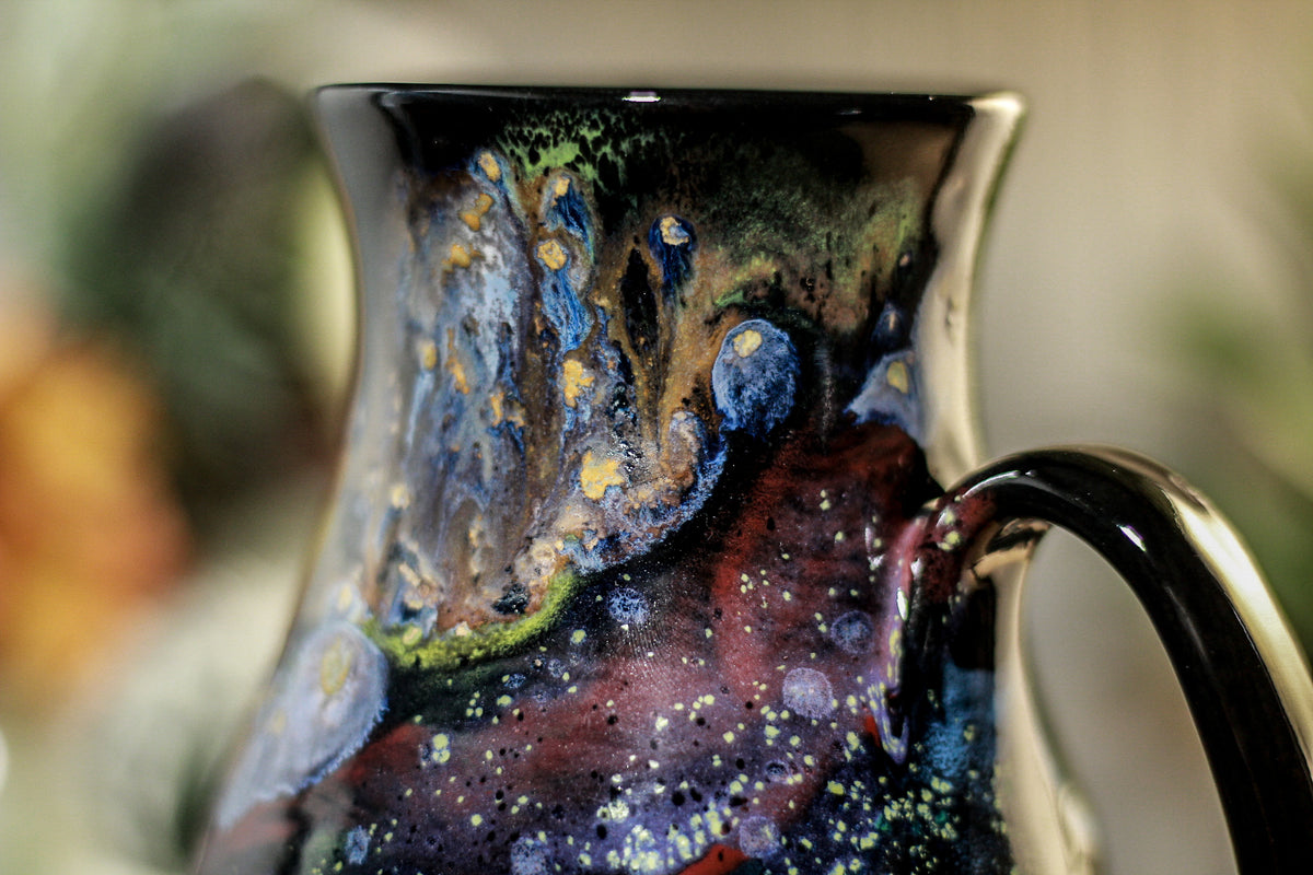 42-A Cosmic Rainbow Barely Flared Mug, 17 oz.