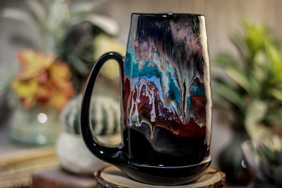43-A Rainbow Grotto Acorn Mug, 18 oz