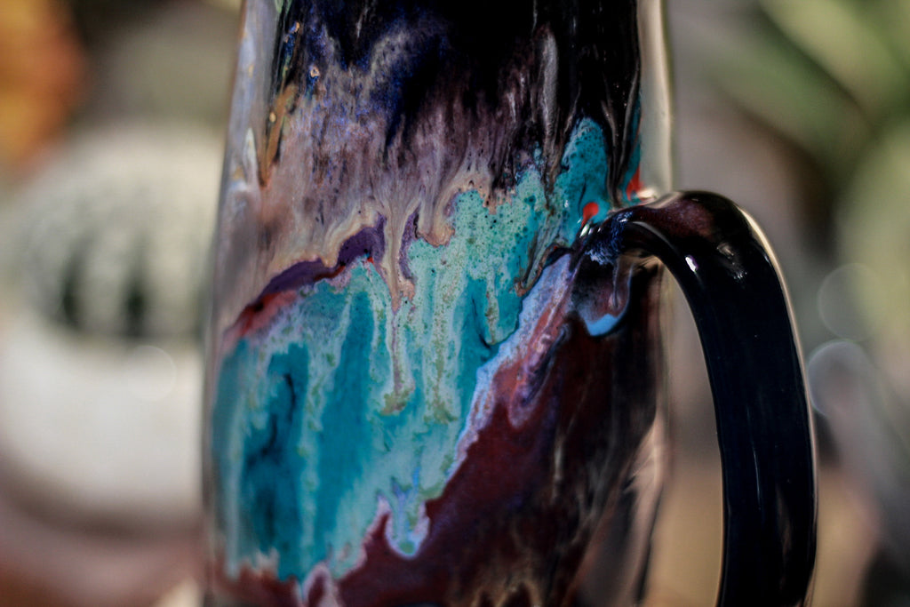 43-A Rainbow Grotto Acorn Mug, 18 oz