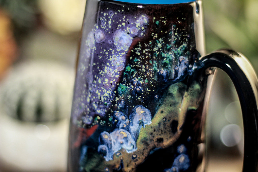 44-A Cosmic Rainbow Notched Mug, 18 oz.