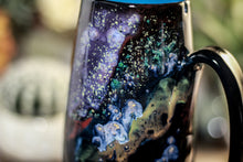 Load image into Gallery viewer, 44-A Cosmic Rainbow Notched Mug, 18 oz.