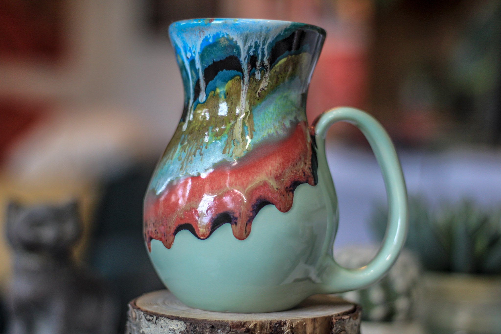 02-C Aqua Grotto Flared Mug, 18 oz.