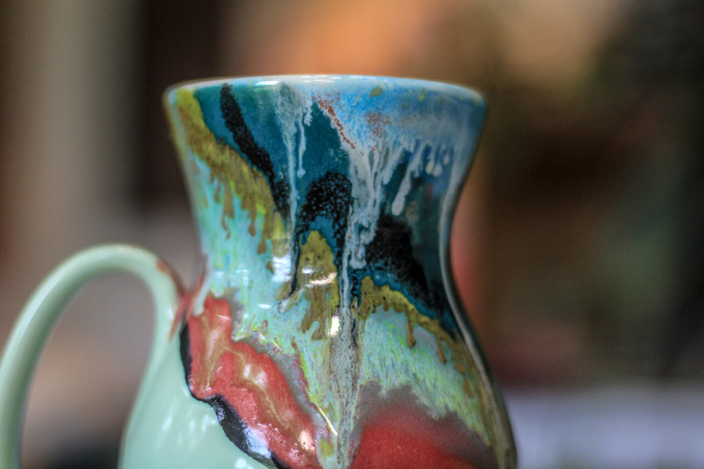 02-C Aqua Grotto Flared Mug, 18 oz.