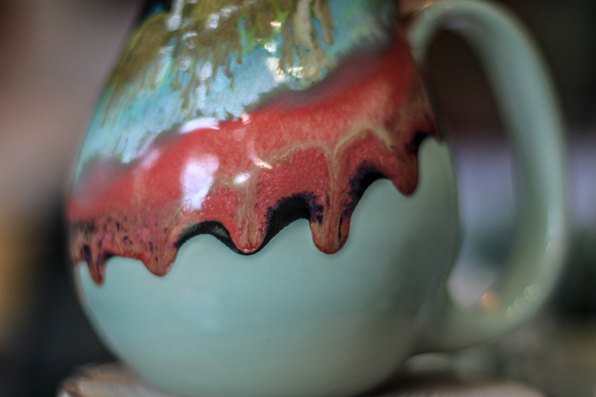02-C Aqua Grotto Flared Mug, 18 oz.