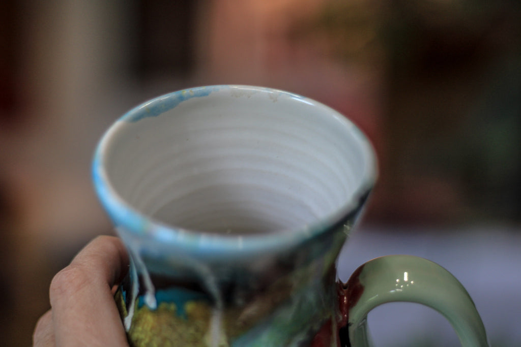 02-C Aqua Grotto Flared Mug, 18 oz.