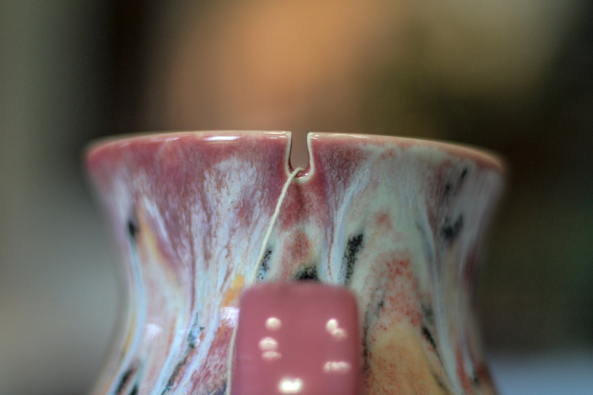 07-D Granny's Lace Variation Notched Flared Mug - MINOR MISFIT, 16 oz. - 10% off