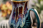 03-D New Wave Barely Flared Notched Textured Mug, 19 oz.