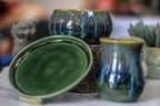 13-A Mossy Wave Hermit Set, 11 oz. cup/ 14 oz. bowl