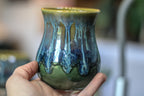 13-A Mossy Wave Hermit Set, 11 oz. cup/ 14 oz. bowl