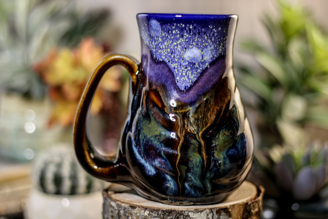 10-A Starry Night Barely Flared Textured Mug - MISFIT, 17 oz. - 25% off