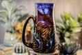 11-A Starry Night Barely Flared Textured Mug, 22 oz.