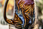 11-A Starry Night Barely Flared Textured Mug, 22 oz.