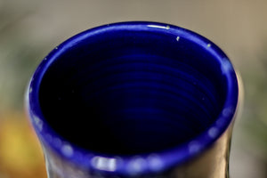 11-A Starry Night Barely Flared Textured Mug, 22 oz.