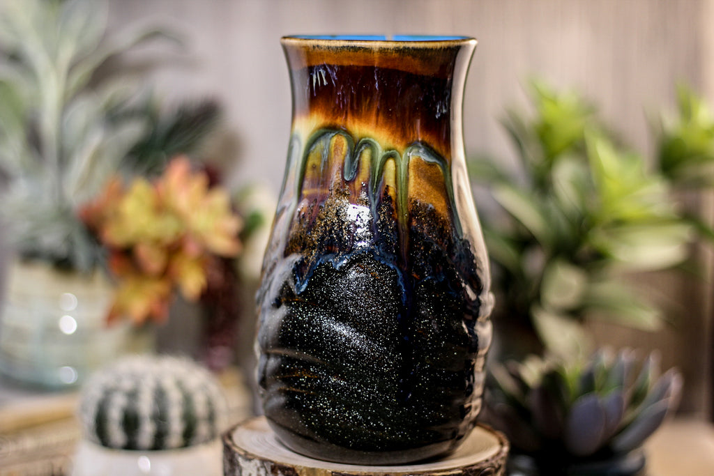 13-A New Earth Barely Flared Notched Textured Mug, 23 oz.