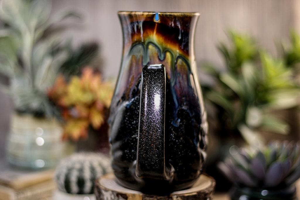 13-A New Earth Barely Flared Notched Textured Mug, 23 oz.