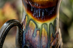 13-A New Earth Barely Flared Notched Textured Mug, 23 oz.