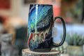 20-A Cosmic Grotto Notched Mug, 19 oz.