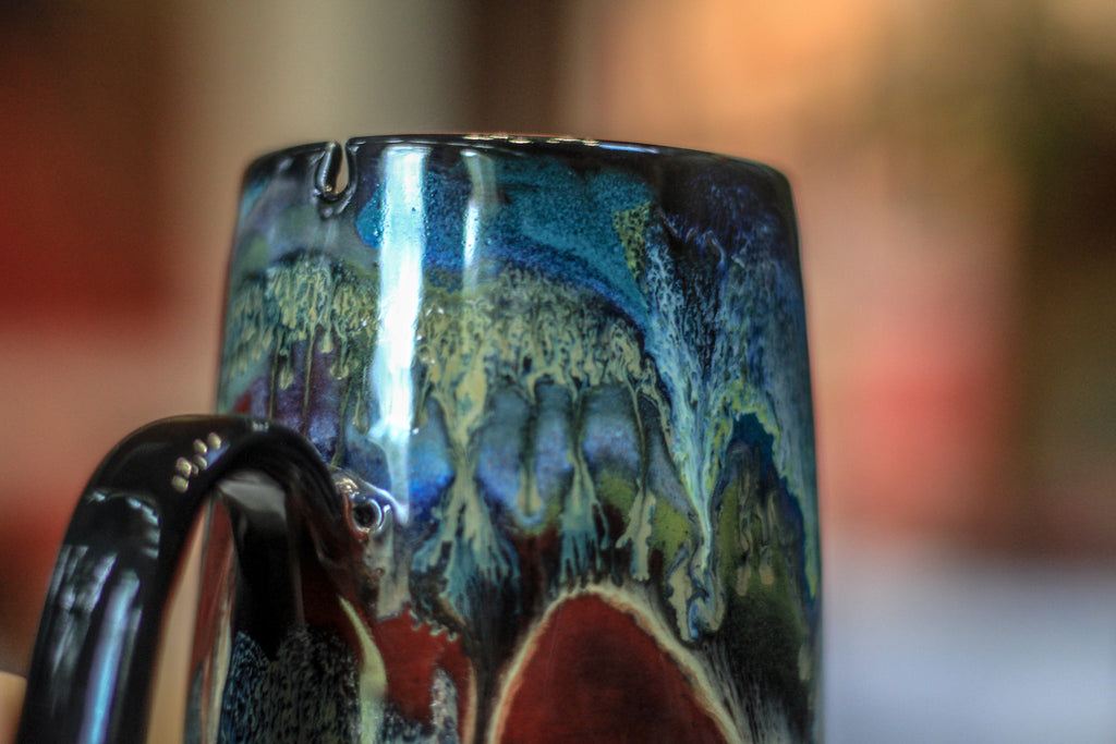 20-A Cosmic Grotto Notched Mug, 19 oz.