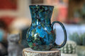 22-B Chrysocholla Notched Flared Mug, 16 oz.