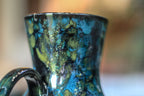 22-B Chrysocholla Notched Flared Mug, 16 oz.