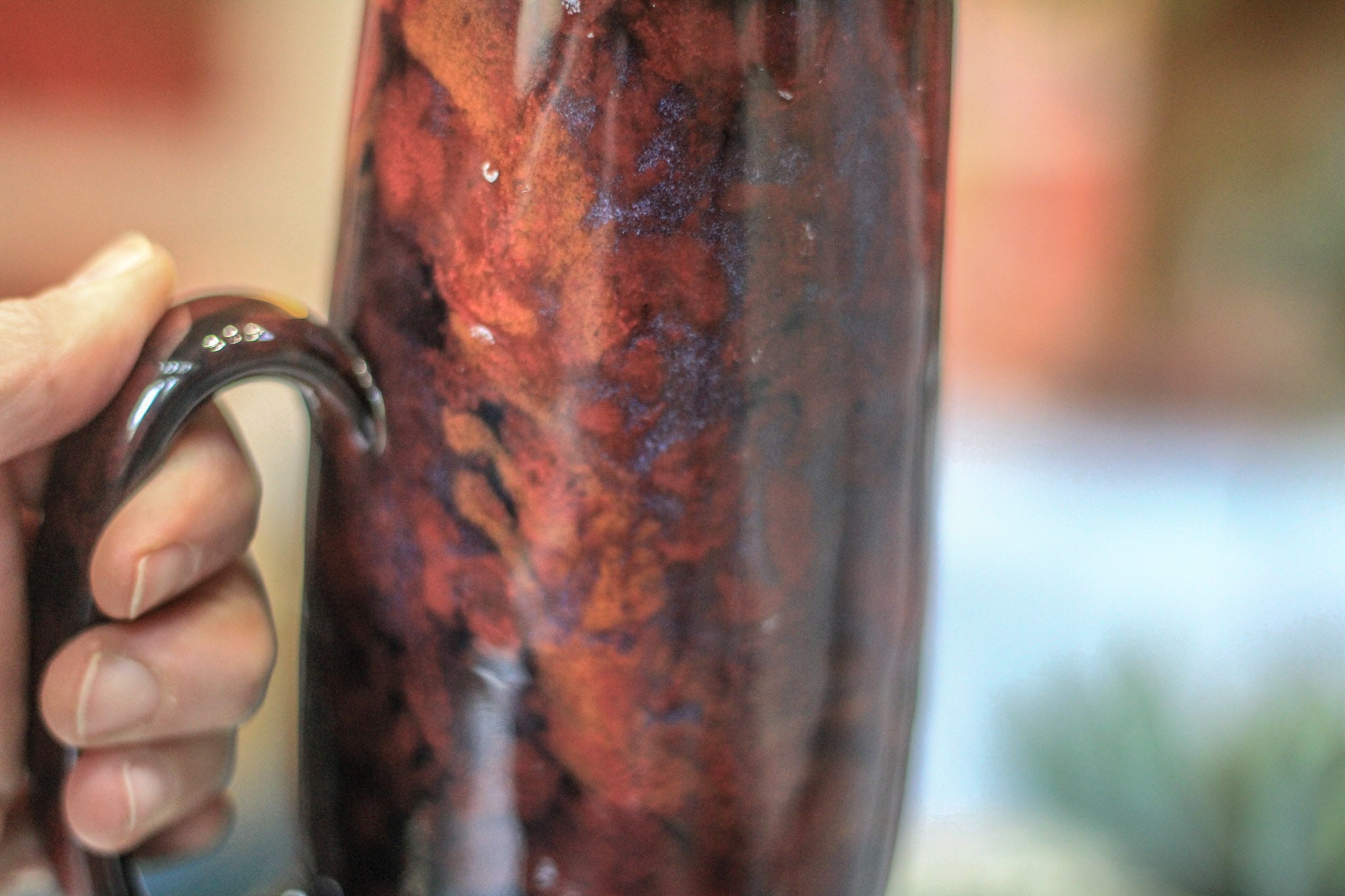 23-A Dragon's Blood Agate Mug - TOP SHELF, 22 oz.