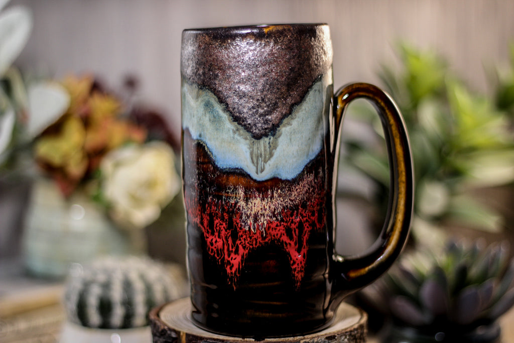 26-B Copper Agate Textured Stein, 16 oz.
