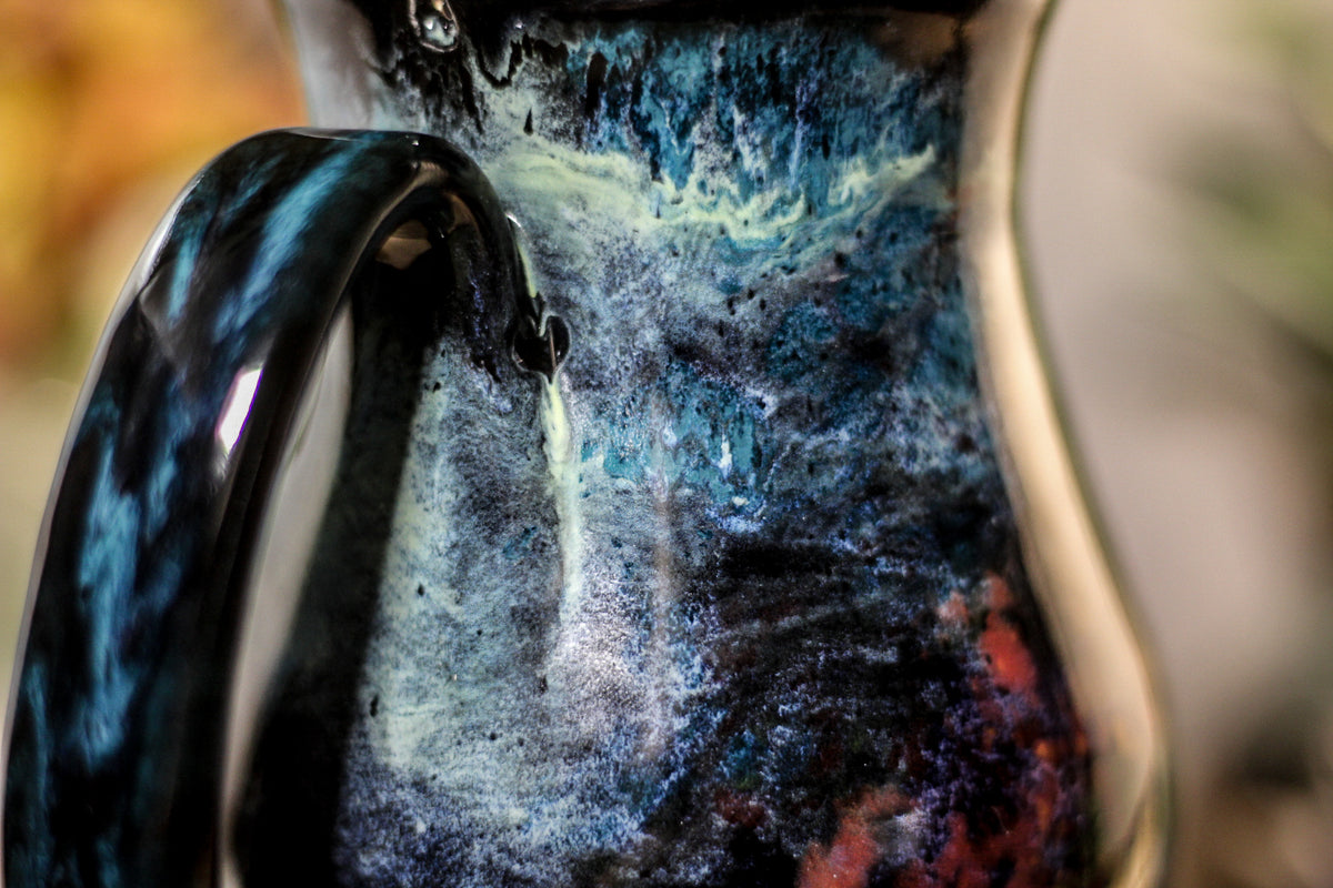 42-B Chrysocolla Barely Flared Notched Mug, 18 oz.