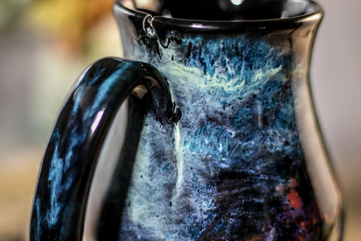 42-B Chrysocolla Barely Flared Notched Mug, 18 oz.