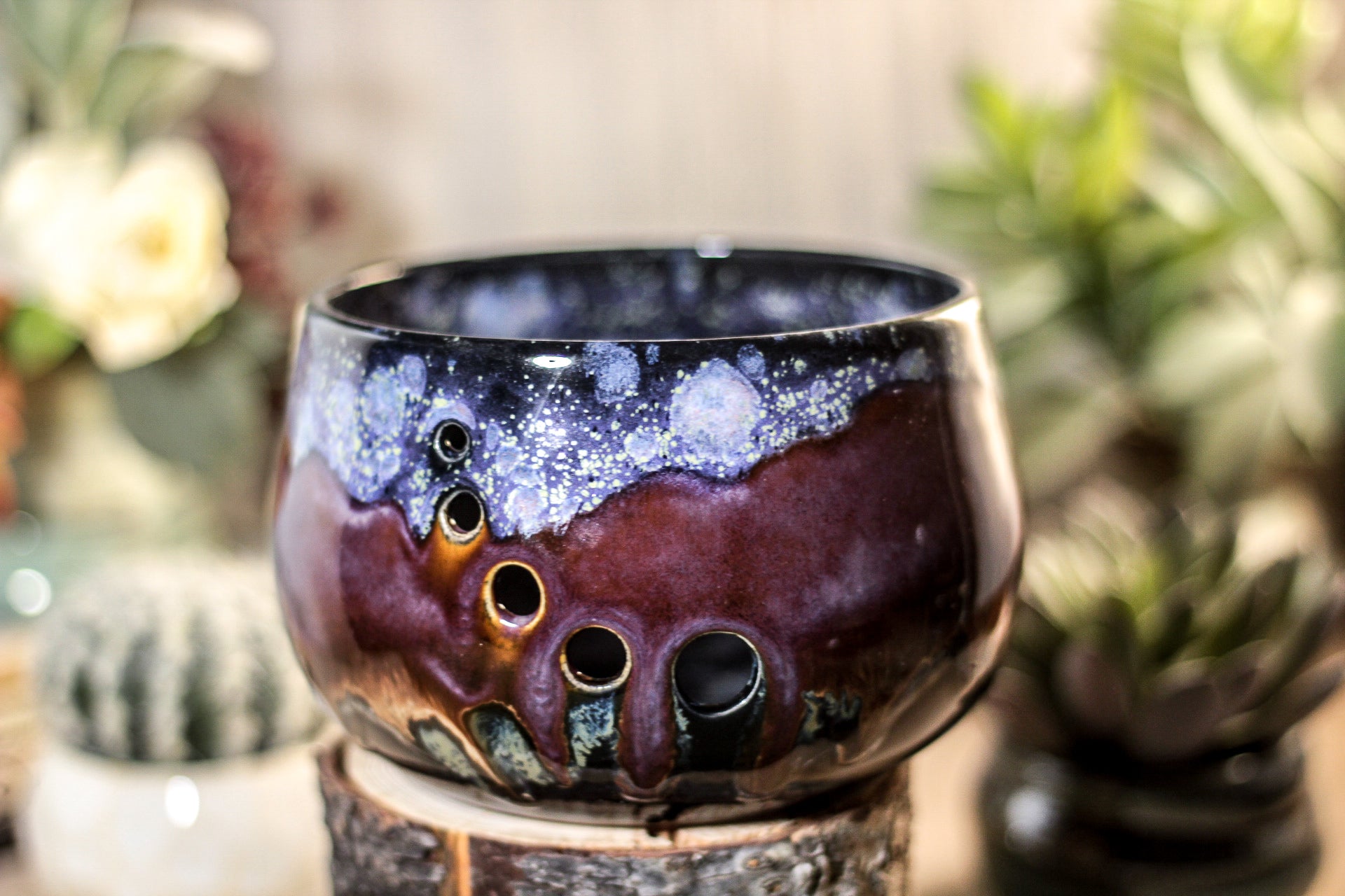 02-P Starry Night Yarn Bowl