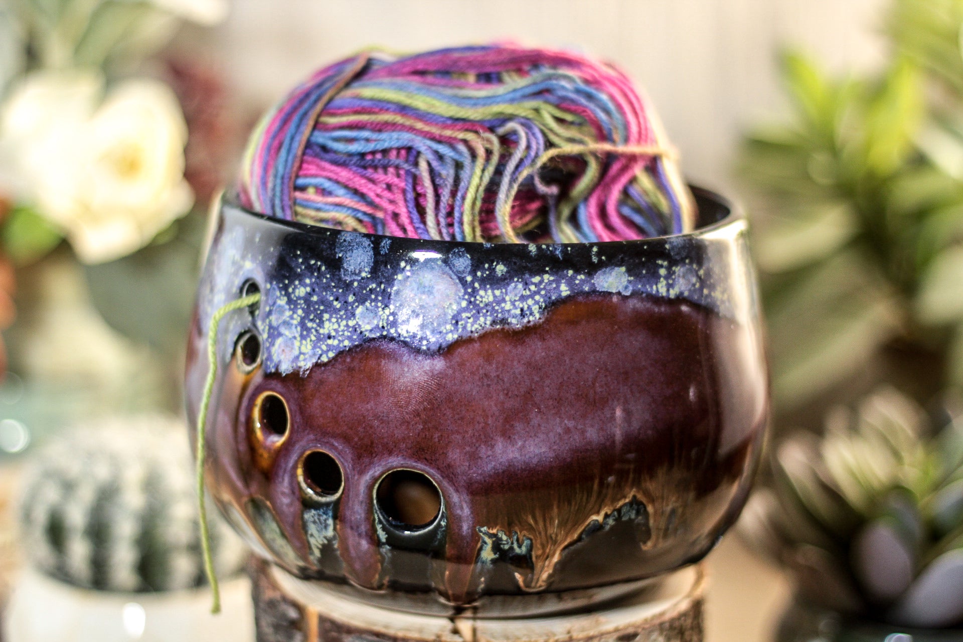 02-P Starry Night Yarn Bowl