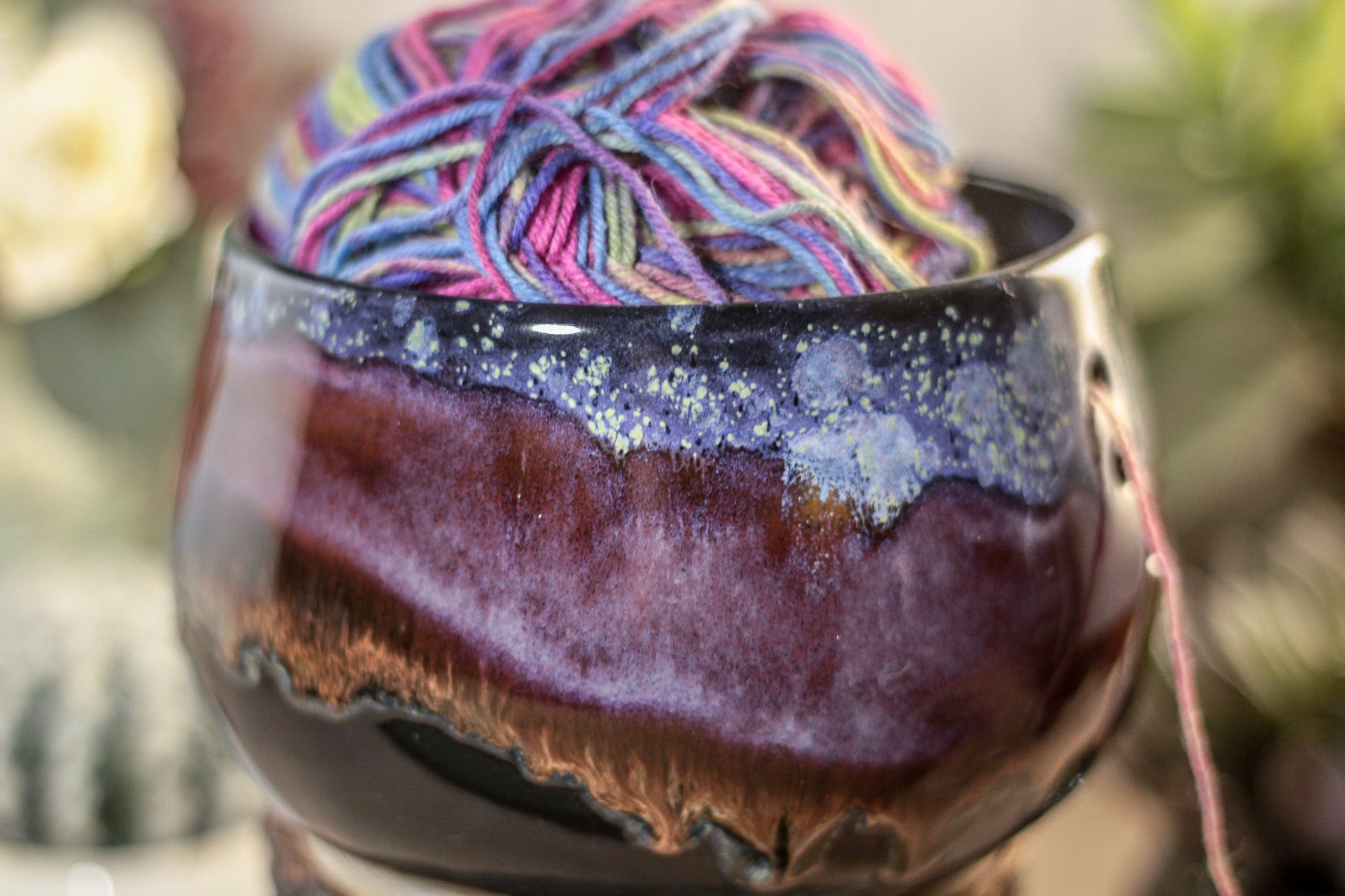 02-P Starry Night Yarn Bowl